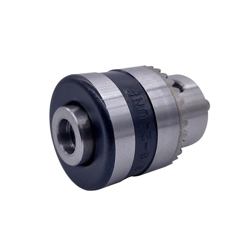 1pcs 1.5-10mm B12 3/8 Thread Drill Chuck Conversion Drill Chuck 1/2 M12x1.25  Wrench Into Electric Drill Keyless 3 Jaw Chuck.