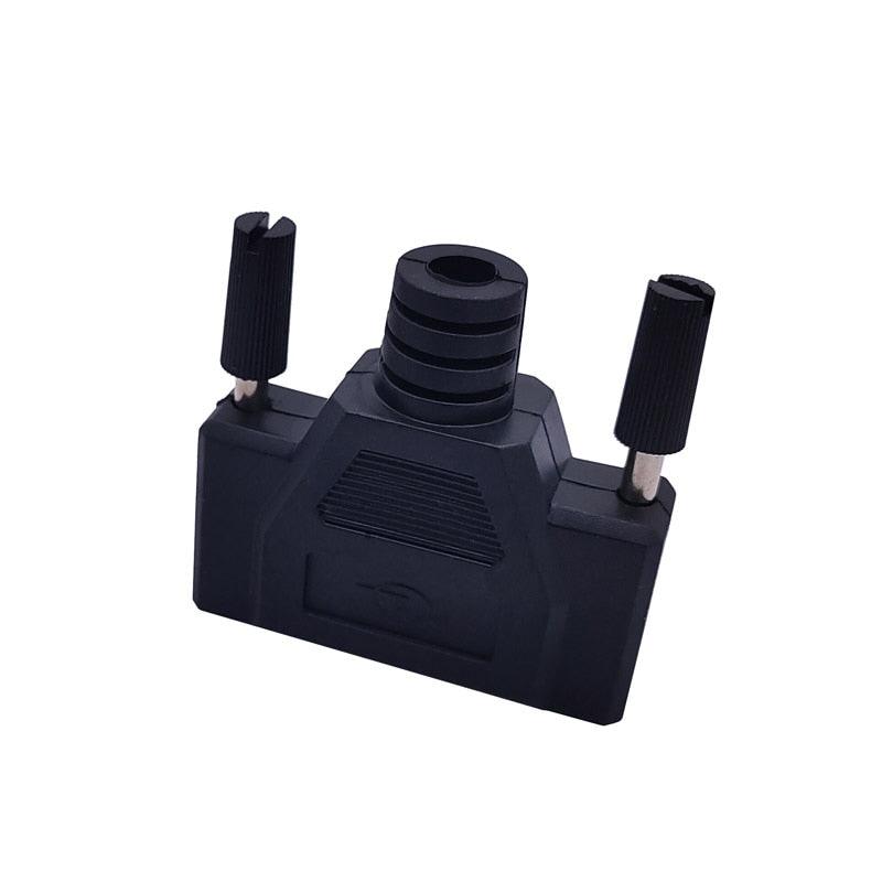 1PCS DB9 / DB15 / DB25 black shell male and female serial port plug one time injection molding shell die shell.
