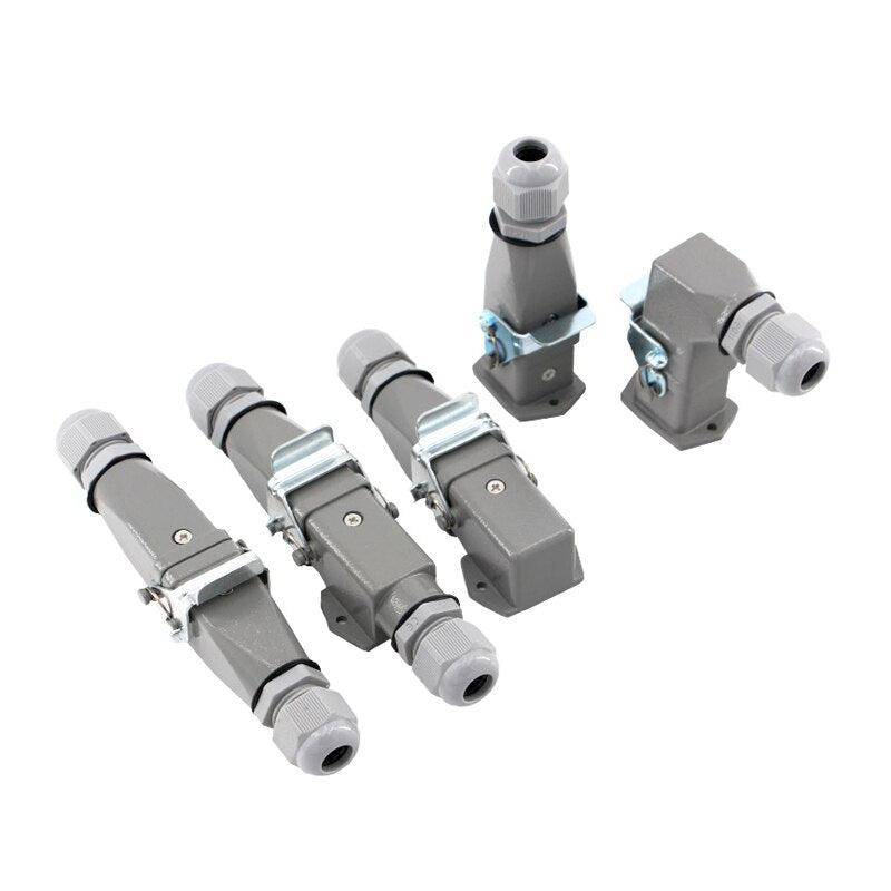 1PCS Heavy duty connector 4core (3+1) 5core (4 +1) 6core (5+1) 8core (7+1) 10A Rectangular aviation plug.