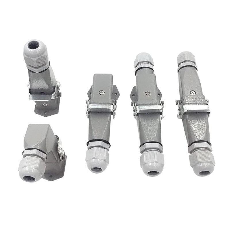 1PCS Heavy duty connector 4core (3+1) 5core (4 +1) 6core (5+1) 8core (7+1) 10A Rectangular aviation plug.