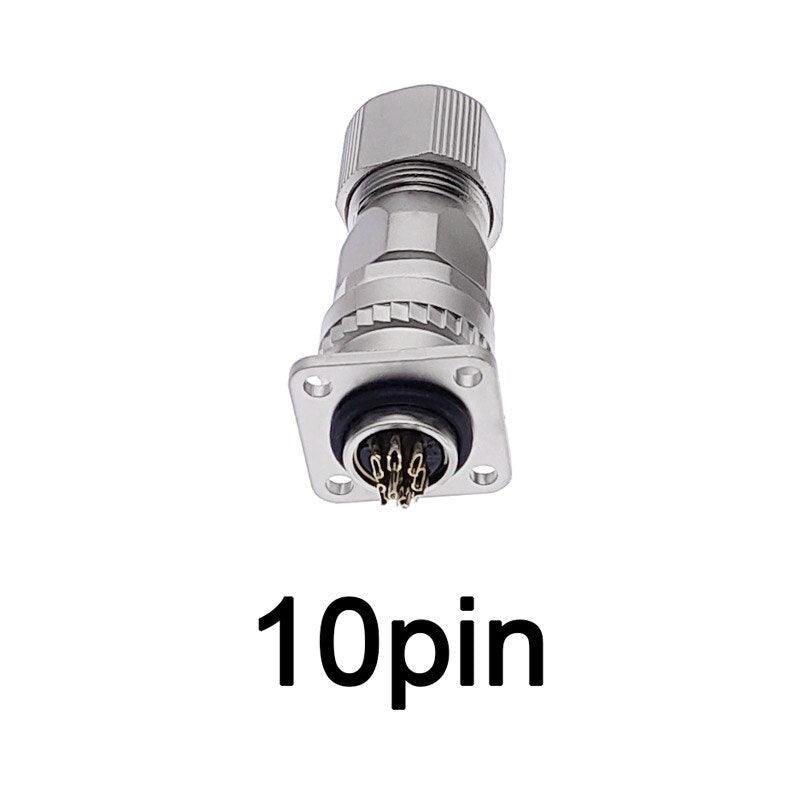 1pcs Servo motor encoder connector plug socket 10pin 2pin angle plugs metal connectors.