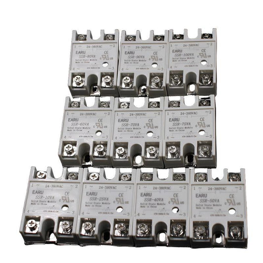1pcs Solid State Relay Module SSR-25VA 25A 500K ohm TO 24-380V AC SSR 25VA Resistance Regulator.
