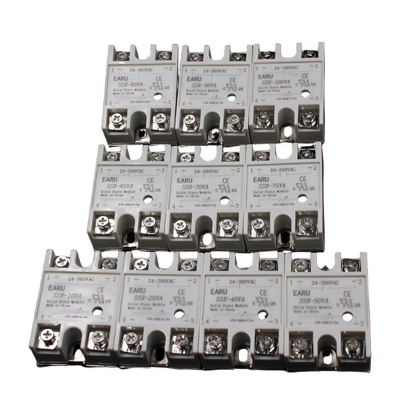 1pcs Solid State Relay Module SSR-25VA 25A 500K ohm TO 24-380V AC SSR 25VA Resistance Regulator.