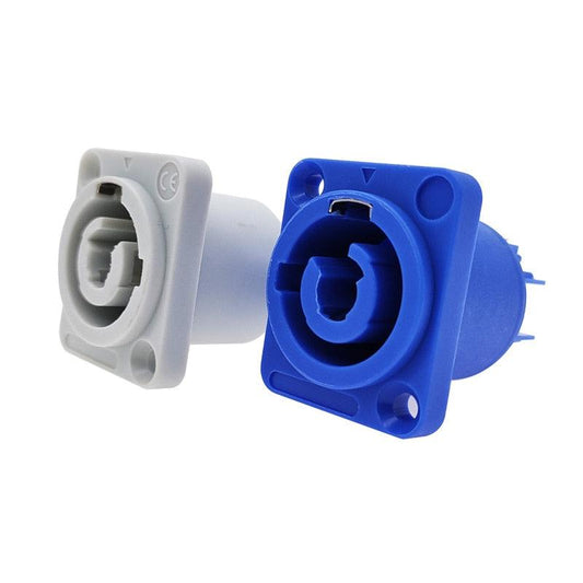 1PCS Stage Light LED Power Cable Plug socket 3 pin Panel PowerCon professional audio power plug Connector.