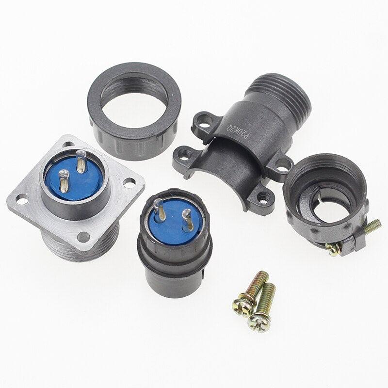 1set aviation plug socket round connector P20 series 2.3.4.5.7core diameter 20MM aviation plug.aviation connector