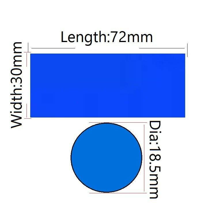 20/100pcs 18650 Battery Wrap PVC Heat Shrink Tubing Precut for Batteries Film Tape Cover Protection Shrinkage Tube.