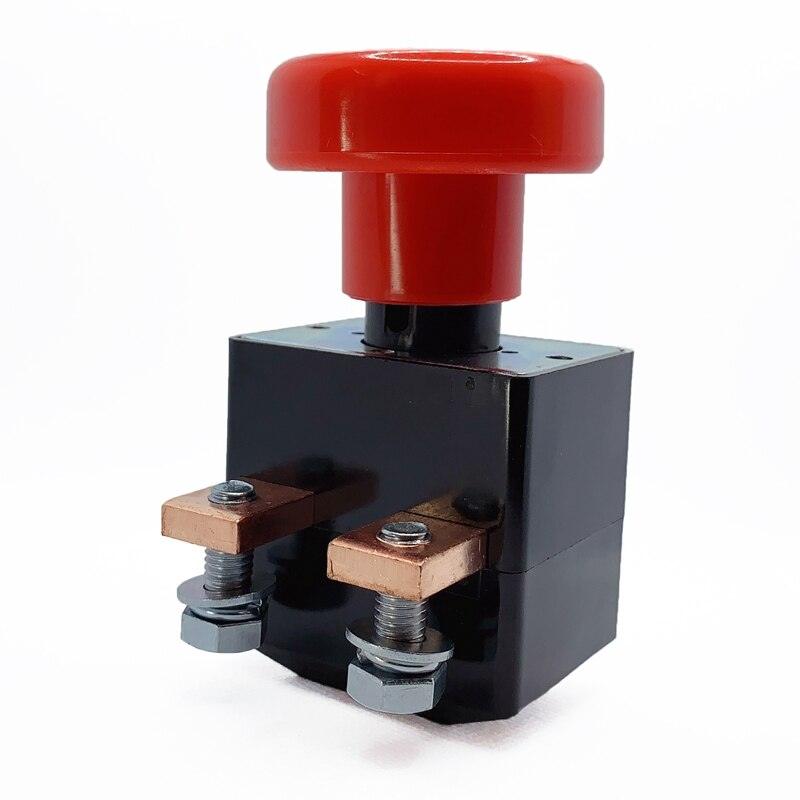250A DC Power Emergency Disconnecting Switch ZJK250 Push Button Switch ED250 for Electric Car Automobile Vehicle Forklift.