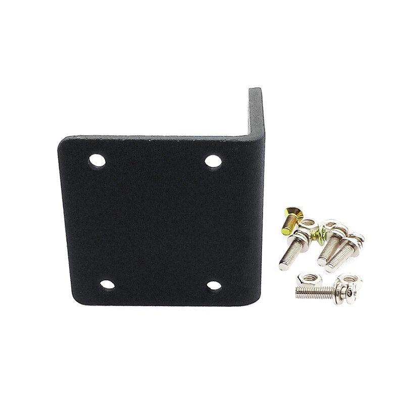38ZYTD Bracket 555 Motor Bracket 550/545/555 DC Motor Black L Shape Aluminum Alloy Fixed Support Mounting Bracket.