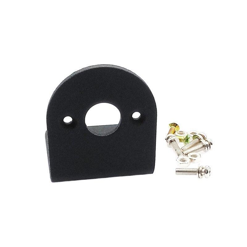 38ZYTD Bracket 555 Motor Bracket 550/545/555 DC Motor Black L Shape Aluminum Alloy Fixed Support Mounting Bracket.