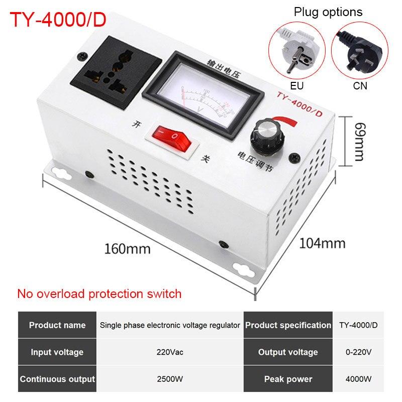 4000W High power silicon controlled Electronics Voltage Regulator 220VAC input PWM.