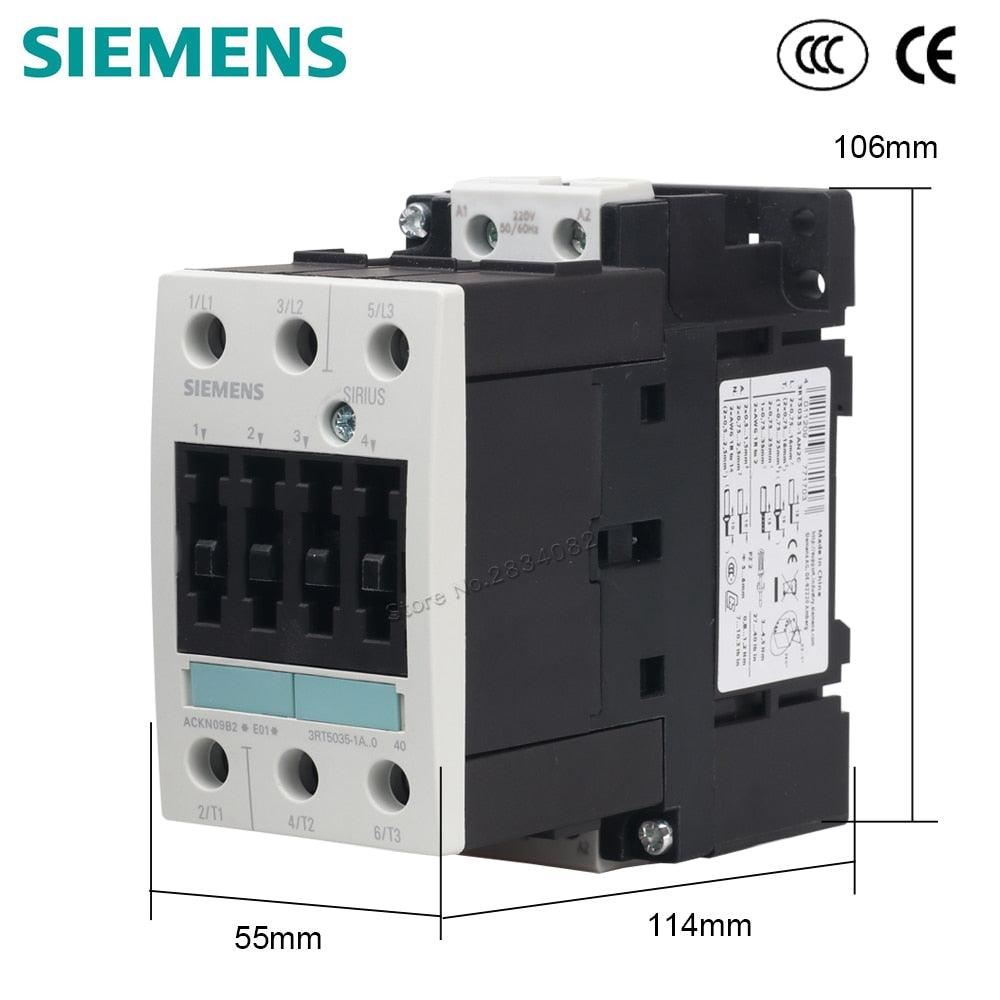 40A AC Contactor 220V 50/60Hz Coil Voltage AC 380V 3P 3NO Contactor 3RT5035-1AN20 SIEMENS.