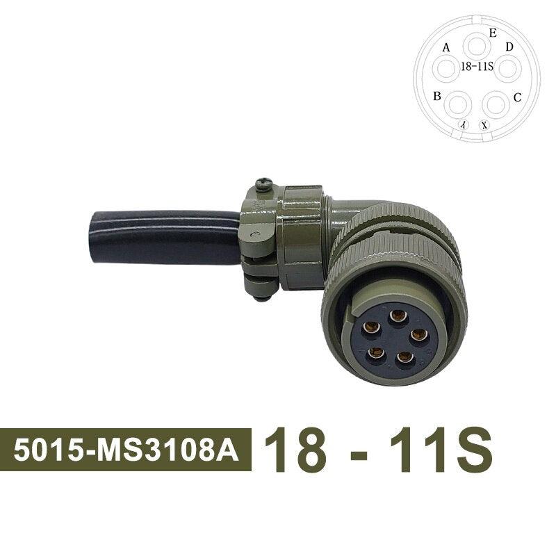 5015 MIL-C Plug Socket 18S-3 Circular Connector 18S-10 18S-11 Military Specification Connector MIL STD MS3102 MS3106 MS3108.