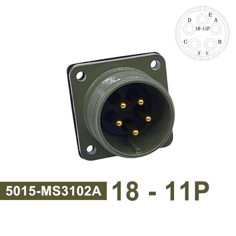 5015 MIL-C Plug Socket 18S-3 Circular Connector 18S-10 18S-11 Military Specification Connector MIL STD MS3102 MS3106 MS3108.