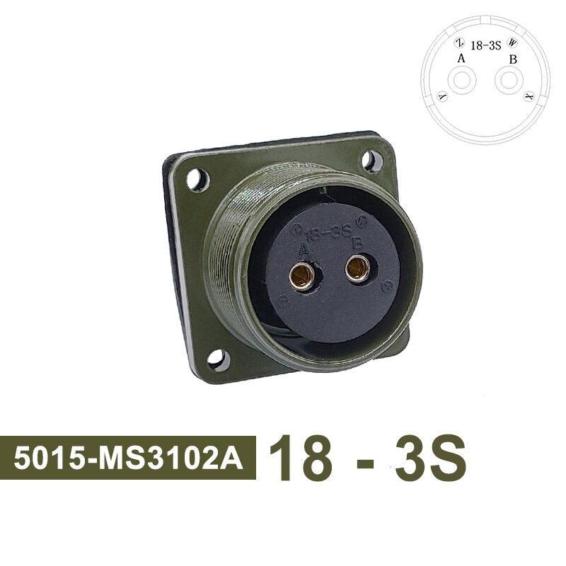 5015 MIL-C Plug Socket 18S-3 Circular Connector 18S-10 18S-11 Military Specification Connector MIL STD MS3102 MS3106 MS3108.