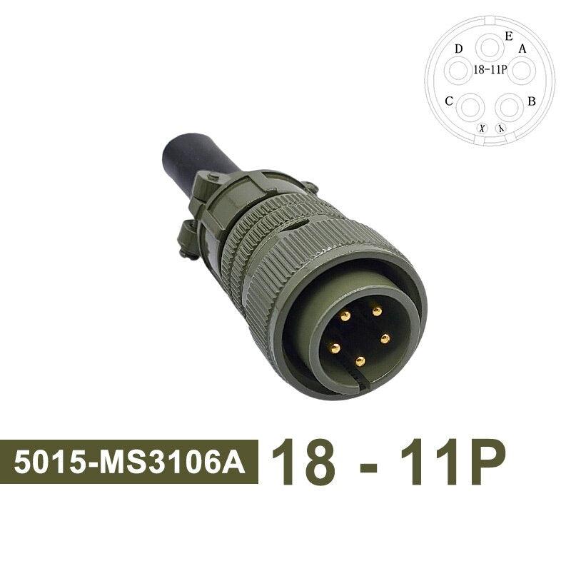 5015 MIL-C Plug Socket 18S-3 Circular Connector 18S-10 18S-11 Military Specification Connector MIL STD MS3102 MS3106 MS3108.
