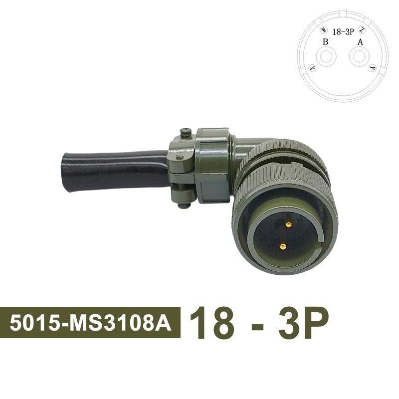 5015 MIL-C Plug Socket 18S-3 Circular Connector 18S-10 18S-11 Military Specification Connector MIL STD MS3102 MS3106 MS3108.