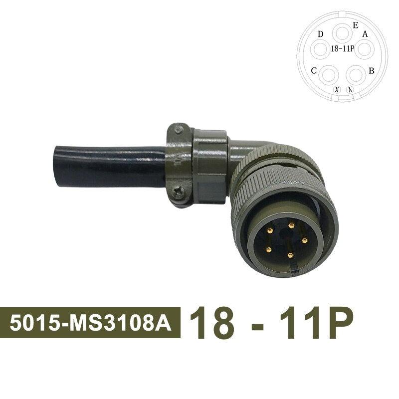 5015 MIL-C Plug Socket 18S-3 Circular Connector 18S-10 18S-11 Military Specification Connector MIL STD MS3102 MS3106 MS3108.