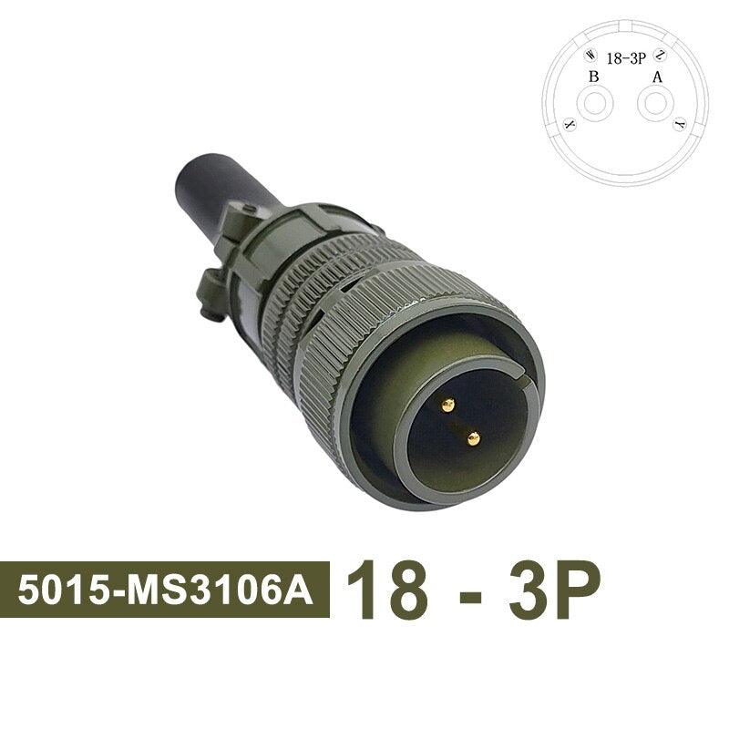 5015 MIL-C Plug Socket 18S-3 Circular Connector 18S-10 18S-11 Military Specification Connector MIL STD MS3102 MS3106 MS3108.