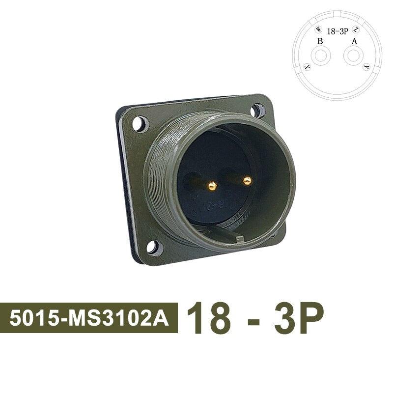 5015 MIL-C Plug Socket 18S-3 Circular Connector 18S-10 18S-11 Military Specification Connector MIL STD MS3102 MS3106 MS3108.