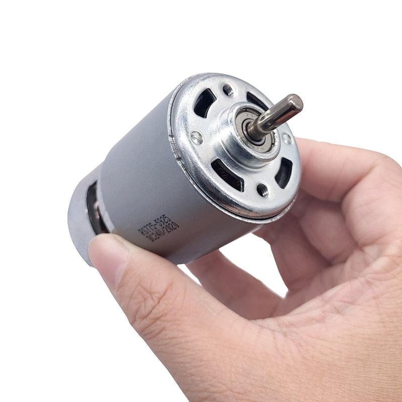 775 DC 12V-24V Double ball bearing Large Torque Double output shaft High Power Low Noise Hot Sale Electronic Component Motor.