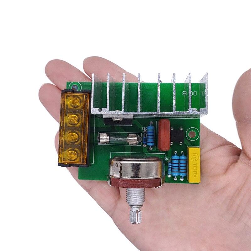 AC voltage regulator 220V motor speed controller PWM control SCR 4000W dimmers rectifier.