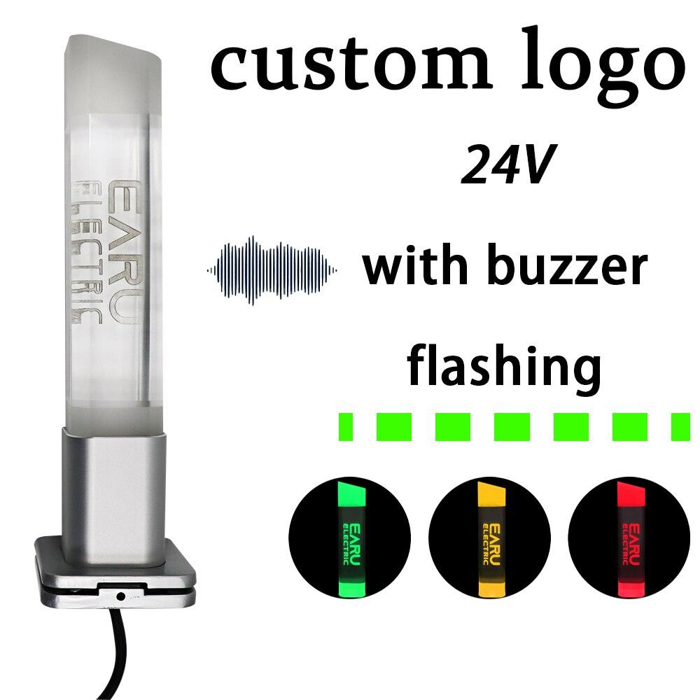 Aluminum Machine Safety Indicator Light Be With Buzzer LED Signal Light Three-color Tower Light Foldable 24V Customizable Logo.