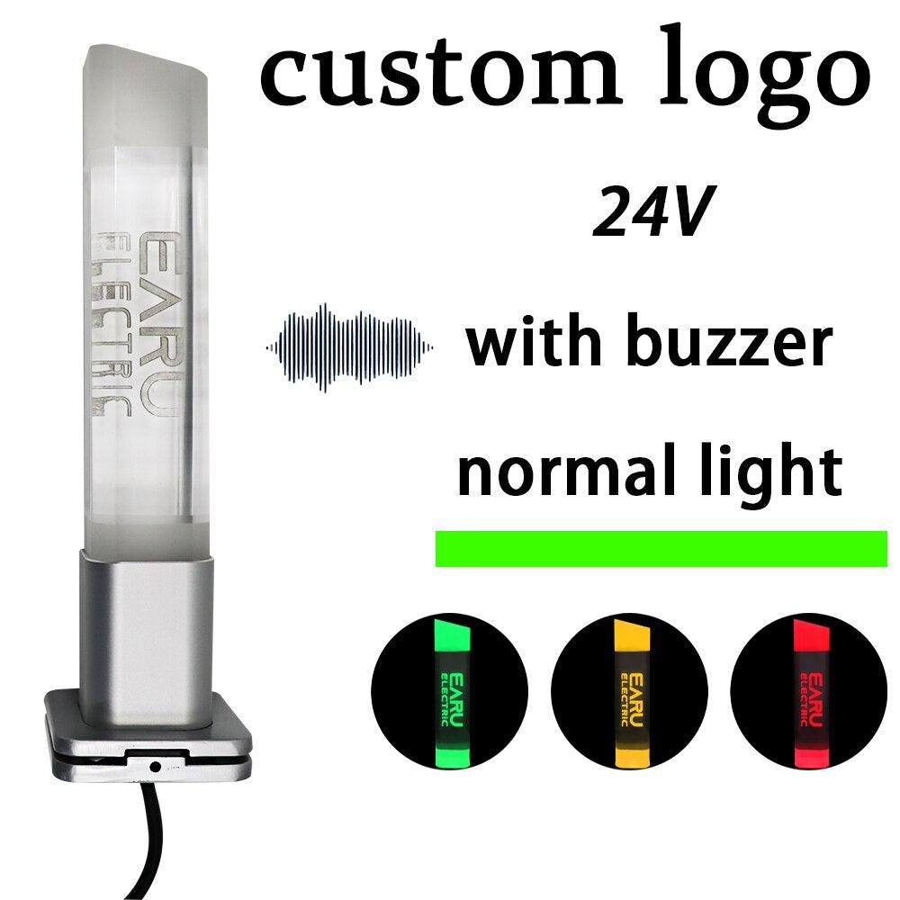 Aluminum Machine Safety Indicator Light Be With Buzzer LED Signal Light Three-color Tower Light Foldable 24V Customizable Logo.