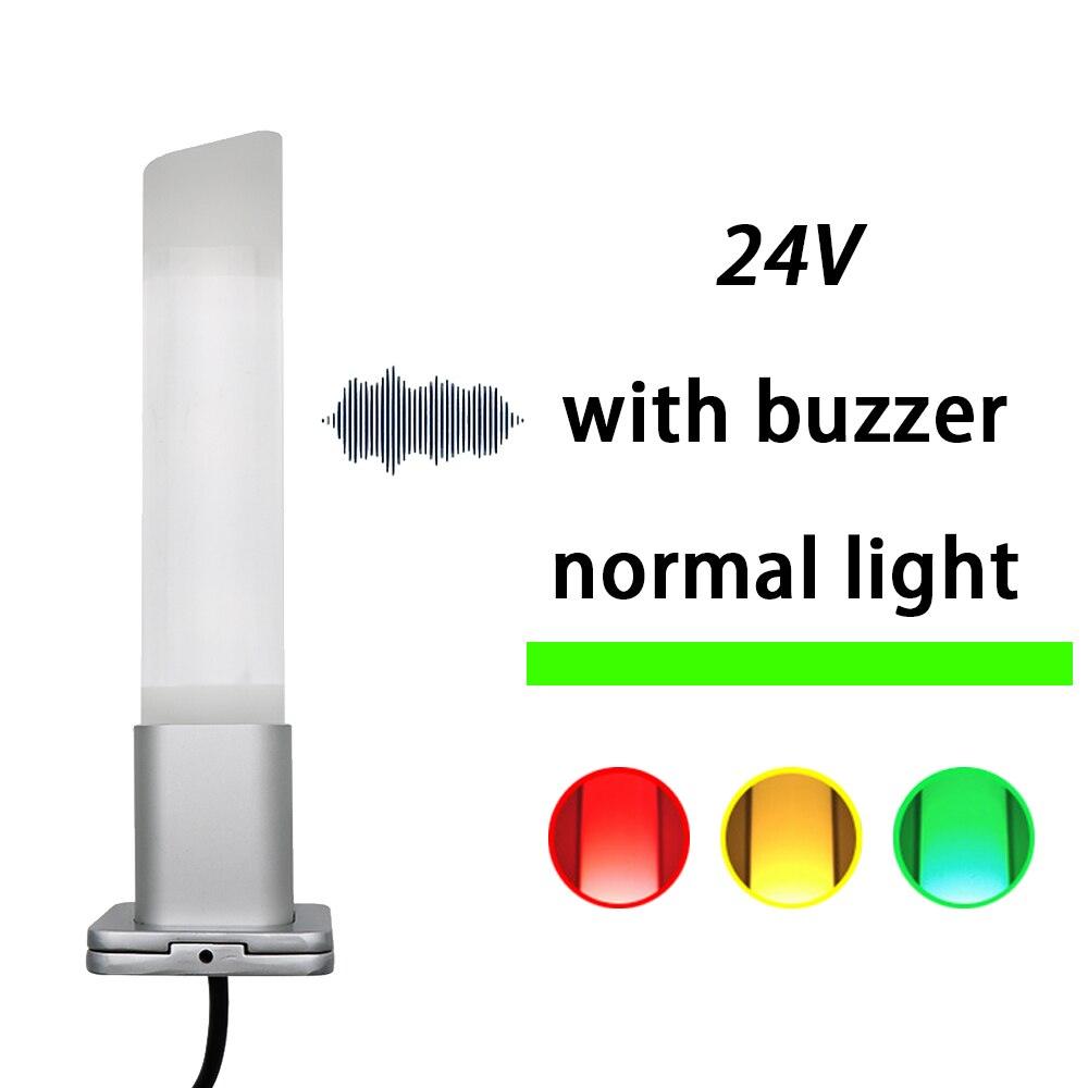 Aluminum Machine Safety Indicator Light Be With Buzzer LED Signal Light Three-color Tower Light Foldable 24V Customizable Logo.
