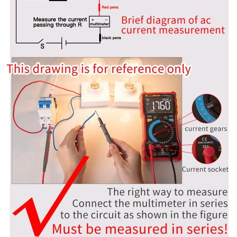 ANENG- Q1 Digital Multimeter 9999 Analog Tester| Multicolor Optional.