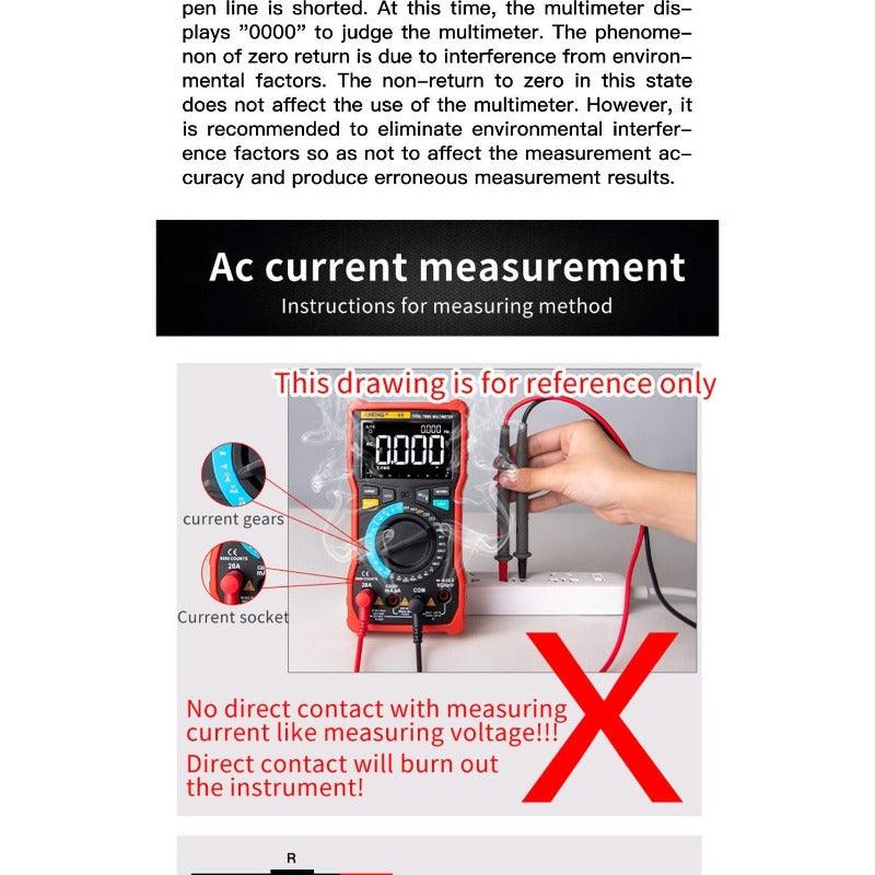 ANENG- Q1 Digital Multimeter 9999 Analog Tester| Multicolor Optional.