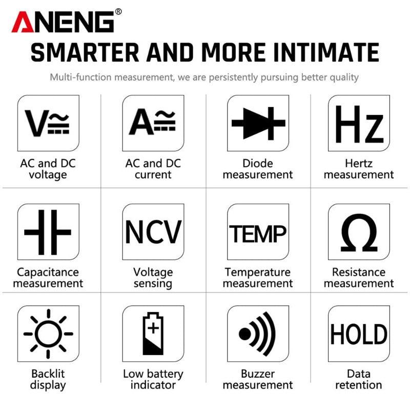 ANENG- Q1 Digital Multimeter 9999 Analog Tester| Multicolor Optional.