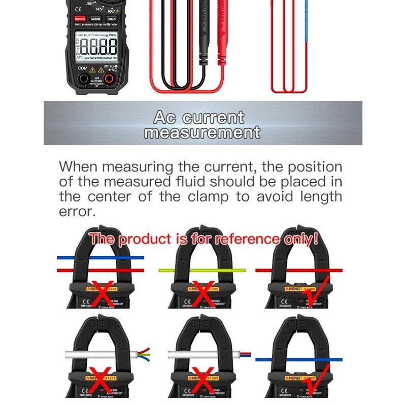 ANENG- ST209| 6000 counts True RMS Amp DC/AC Current Clamp tester Meters| voltmeter 400v Auto Range.