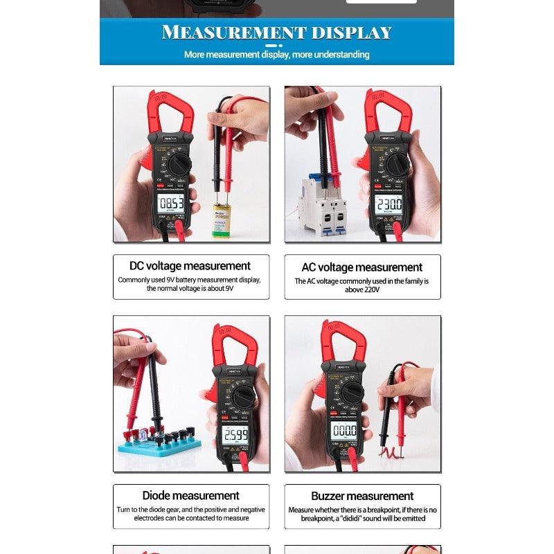 ANENG- ST209| 6000 counts True RMS Amp DC/AC Current Clamp tester Meters| voltmeter 400v Auto Range.