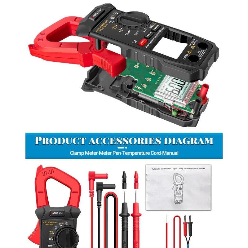 ANENG- ST209| 6000 counts True RMS Amp DC/AC Current Clamp tester Meters| voltmeter 400v Auto Range.
