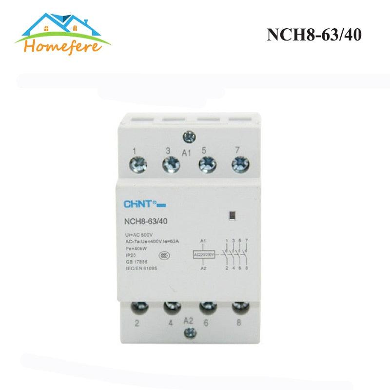 din rail contactor online,chint nch8-63/40