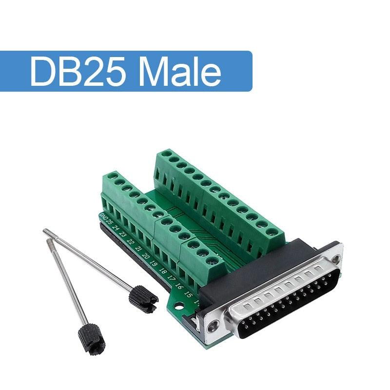 DB25 25pin Adapter RS232 Serial Signals Terminal Module Interface Converter To Terminal DB25 Connector Male Female D sub.