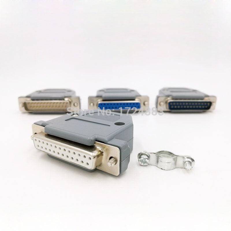 DB25 serial data cable connector adapter plug 2 row Plug 25pin hole female Male port socket D type DP25.
