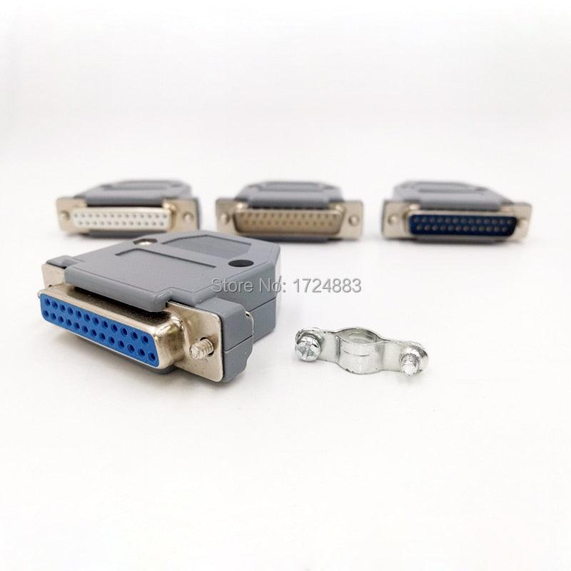DB25 serial data cable connector adapter plug 2 row Plug 25pin hole female Male port socket D type DP25.