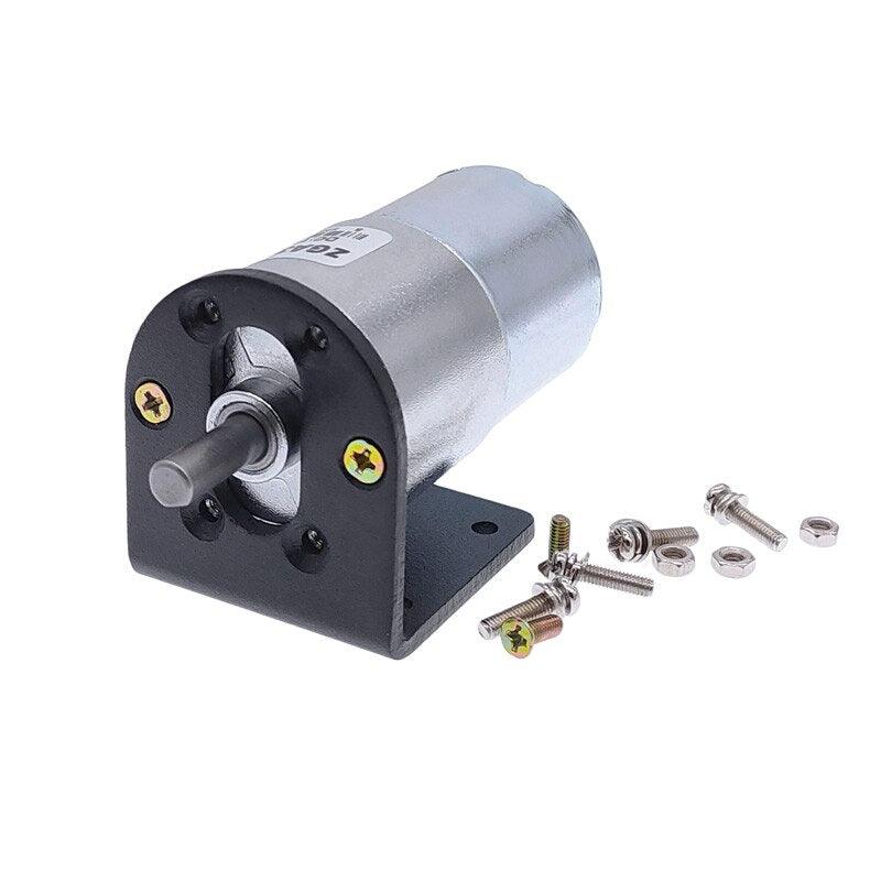 DC motor GA37RG with motor holder high torque electric gear motor 12V 24V mounting bracket.