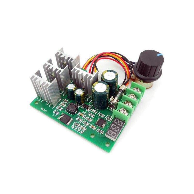 Digital display PWM 30A dc motor speed controller 9~60VDC display 0~100% adjustable drive module.