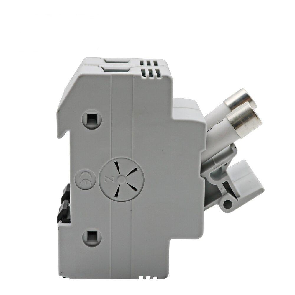 Din Rail Solar PV DC Fuse Holders with Indicator Light suitable for 10*38mm DC PV Fuse Link for Solar Photovoltaic System Pro.