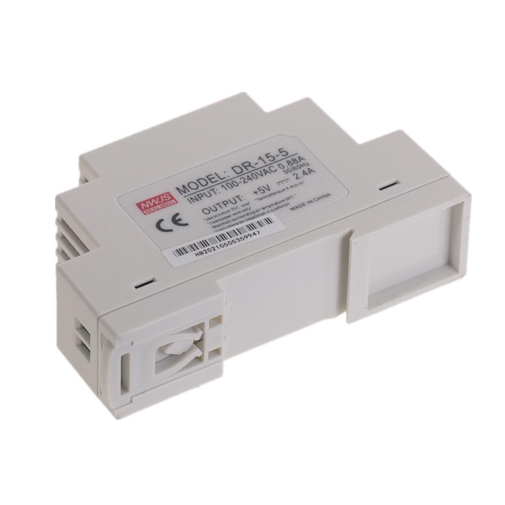 DR-15 15W Single Output 5V 12V 15V 24V Din Rail Switching Power Supply Electronics Din Rail Switching Type Industrial.