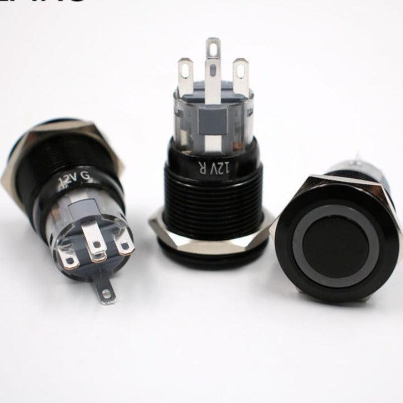 alumina black push button