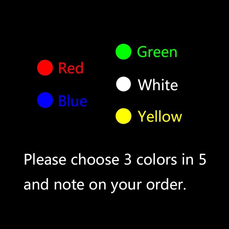 EAUR- 12-30mm 3 Triple Color RGB LED Light Mirco Switch Momentary Metal Push Button.