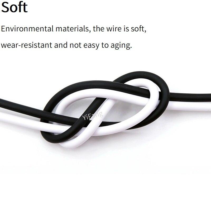 Fast Charging Wire DIY Repair Connector Data Transmission 3A  Android Micro iPhone Type C 4Cores Quick Charge USB Keyboard Cable.