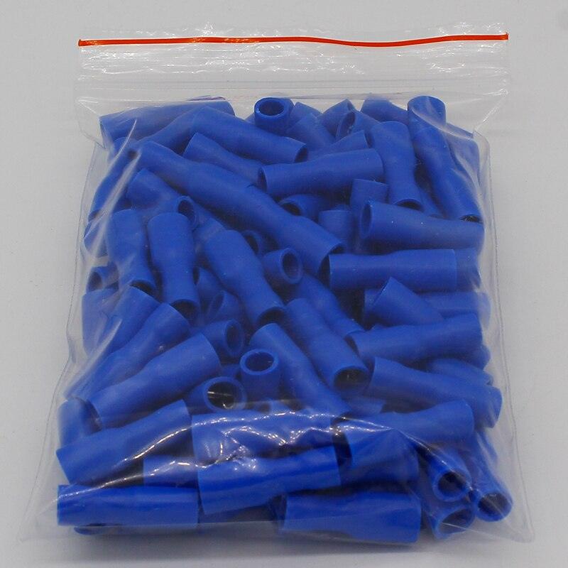 FDFD2-187 FDFD2.5-187 Female Insulated Electrical Crimp Terminal for 1.5-2.5mm2 Connectors 100PCS/Pack Cable Wire Connector FDFD.