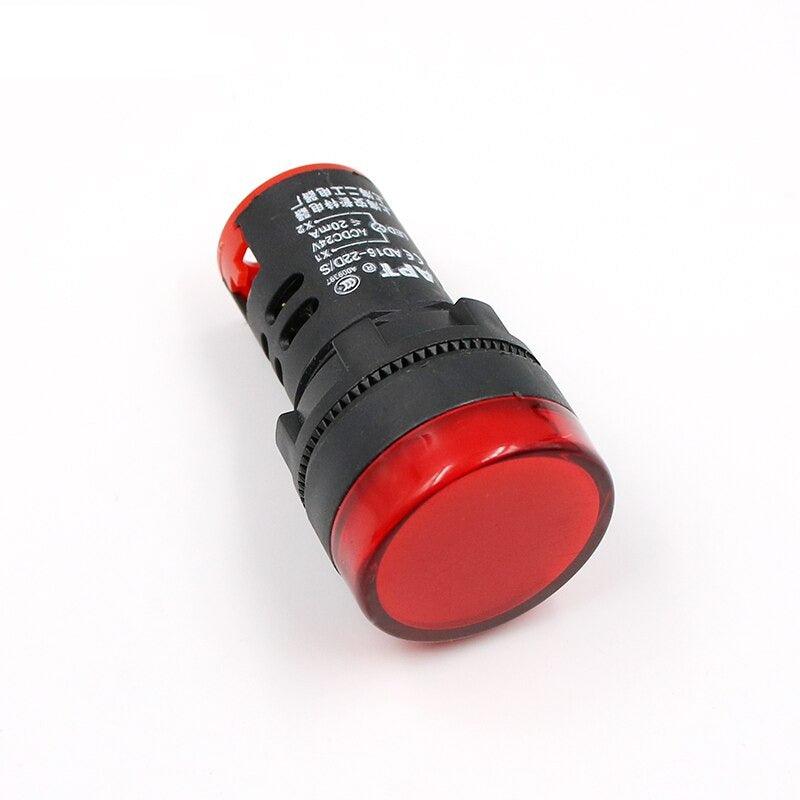 Indicator Signal Lamp Light Waterproof ad16-22ds 22mm AC/DC 12V 24V 110V 220V 380V Red Green Yellow Blue White LED Bulbs 20mA.