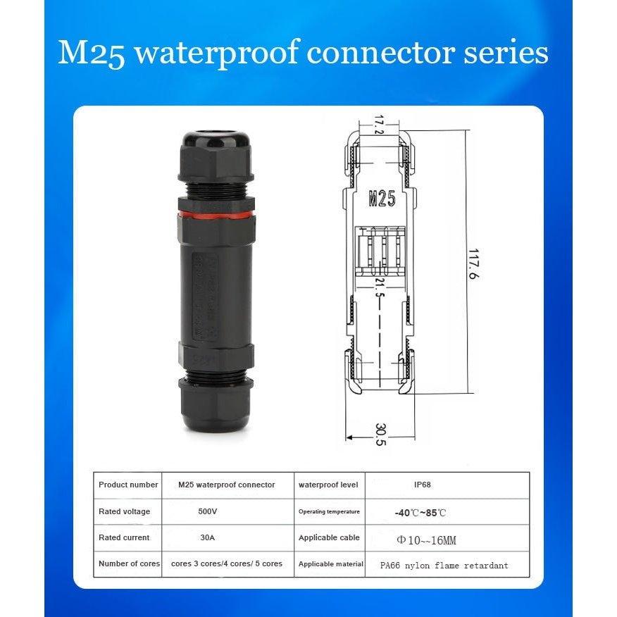 IP68 cable waterproof connector quick connector installation 2/3/4/5 pin optional.