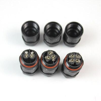 IP68 Waterproof Connector I-Type L20 2/3/4 Pin Electrical Terminal Adapter Wire Connector.