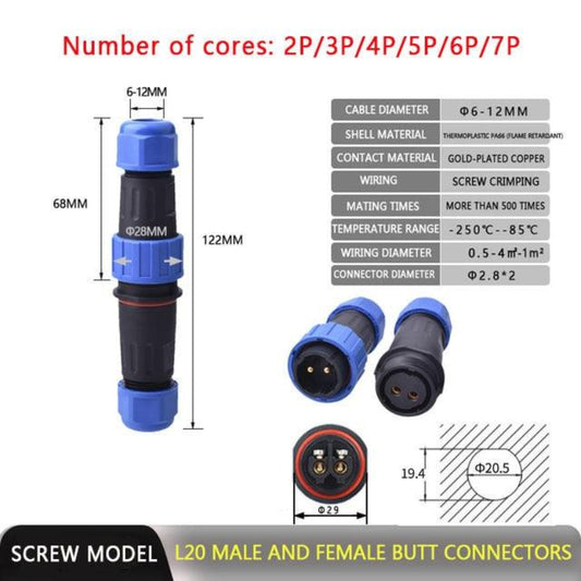 No Soldering Cable Connector,aviation connector